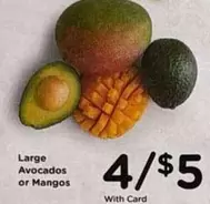 Avocados or Mangos