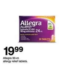 Allegra - Allergy Relief Tablets