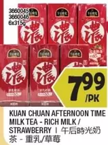 AFTERNOON TIME MILK TEA - RICH MILK / STRAWBERRY