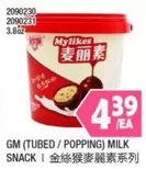 TUBED/POPPING MILK SNACK