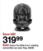 Graco - Turn2Me 3-in-1 rotating convertible car seat