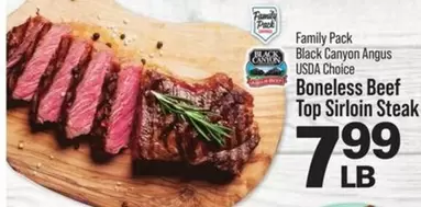 Boneless Beef Top Sirloin Steak