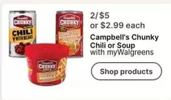 Campbell's - Chunky Chili or Soup