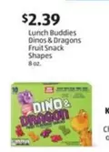 Dinos & Dragons Fruit Snack Shapes