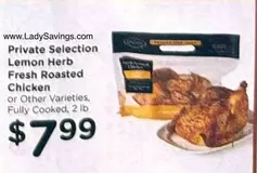 Lemon Herb Fresh Roasted Chicken