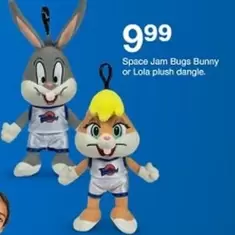 Plush - Space Jam Bugs Bunny or Lola plush dangle