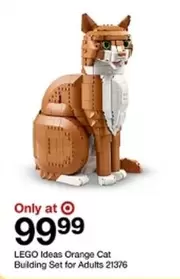 LEGO - Ideas Orange Cat Building Set for Adults 21376