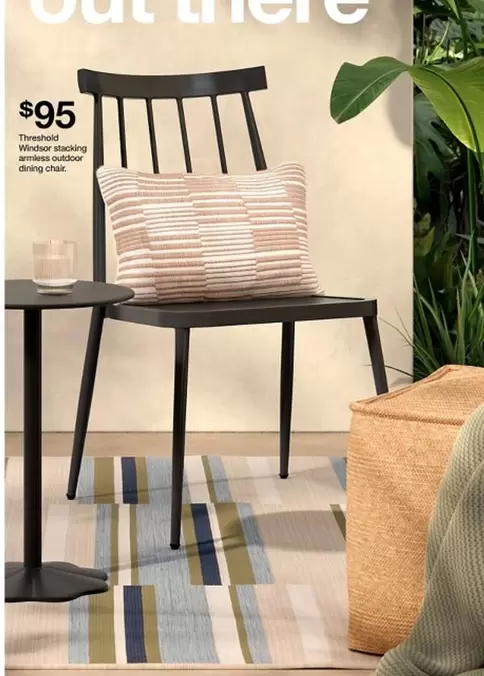 Threshold Windsor stacking outdoor dining chair