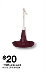 Ceramic Matte Bird Feeder