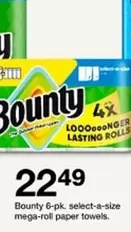 Bounty - select-a-size mega-roll paper towels