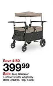 Gladiator 4-seater stroller wagon