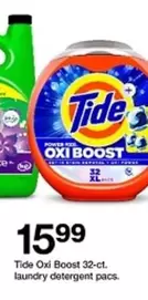 Tide - Oxi Boost 32-ct. laundry detergent pacs.