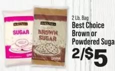 Brown or Powdered Suga