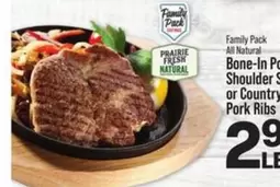 all - Bone-In Pork Shoulder Steaks or Country Style Pork Ribs