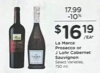 Prosecco -  or J Lohr Cabernet Sauvignon
