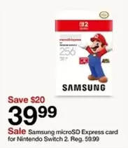 Samsung - microSD Express card for Nintendo Switch 2