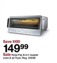 Ninja - Flip 8-in-1 toaster oven & air fryer