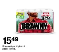 Brawny - triple-roll paper towels