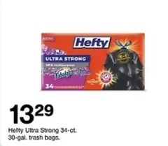 Hefty - Ultra Strong 34-ct. 30-gal. trash bags