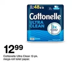 Cottonelle - Ultra Clean 12-pk. mega-roll toilet paper