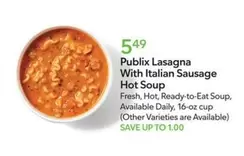 Lasagna With Italian Sausage Hot Soup