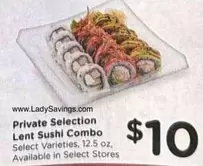 Lent Sushi Combo