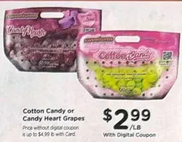 Cotton Candy or Candy Heart Grapes