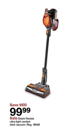 Shark - Rocket ultra-light corded stick vacuum