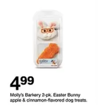 Apple - 2-pk. Easter Bunny apple & cinnamon-flavored dog treats