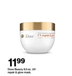 Dove - UV repair & glow mask