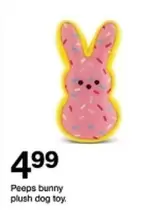 Peeps -  bunny plush dog toy