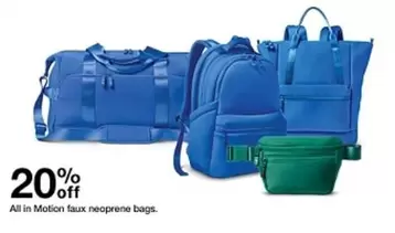 all - All in Motion faux neoprene bags