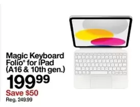 Keyboard Folio for iPad (A16 & 10th gen.)