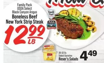 New York - Boneless Beef  Strip Steak