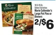 Marie Callender's - Large Pot Pies or Dinners