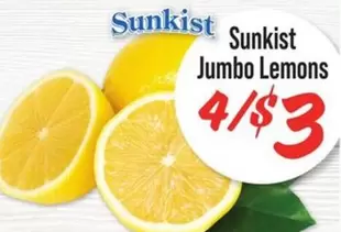 SunKist - Jumbo Lemons