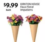 Faux Floral Impatiens