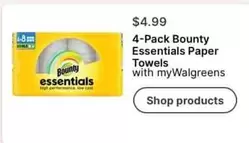 Bounty - 4-Pack Essentials Paper Towels