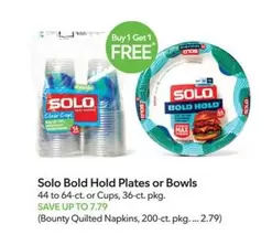 Bounty - Bold Hold Plates or Bowls or Cups
