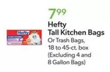 Hefty - Tall Kitchen Bags Or Trash Bags