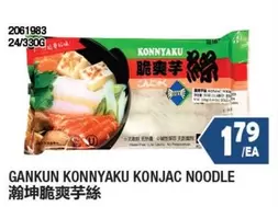 GANKUN KONNYAKU KONJAC NOODLE 24/330G
