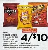 Doritos - Potato Chips or  or Cheetos