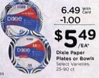 Paper Plates or Bowls