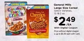 General Mills - Large Size Cereal