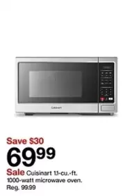 Cuisinart - 11-cu.-ft. 1000-watt microwave oven