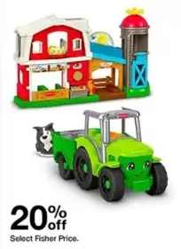 Fisher-Price - Little People Farm Animal Train & Tractor