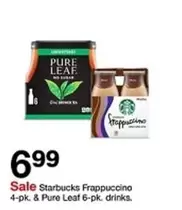 Starbucks - Frappuccino 4-pk. & Pure Leaf 6-pk. drinks