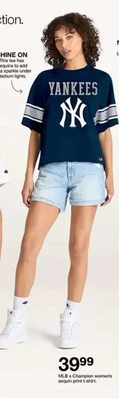 Sparkle  - MLB + Champion women's short sleeve t-shirt