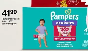 Pampers - Cruisers 116-ct. 360 pull-on diapers