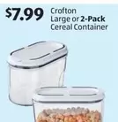 Large or 2-Pack Cereal Container